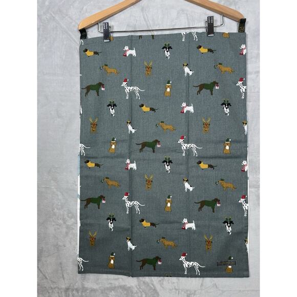 Sophie Allport Christmas Tea Towels Dogs Pets 100% Cotton Set Of Two NWOT! - Picture 11 of 14
